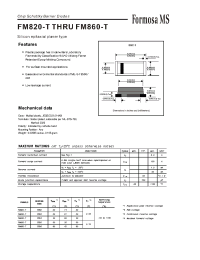 Datasheet FM830-T manufacturer Formosa
